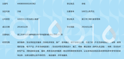 湛江市天安保安服務(wù)有限公司 從安全守護(hù)到家用視聽設(shè)備銷售的多元化探索